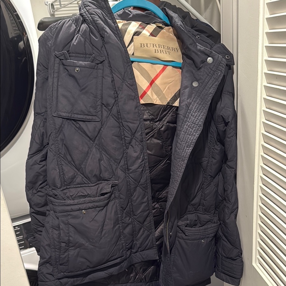 Burberry Fur Trim Down Filled Jacket